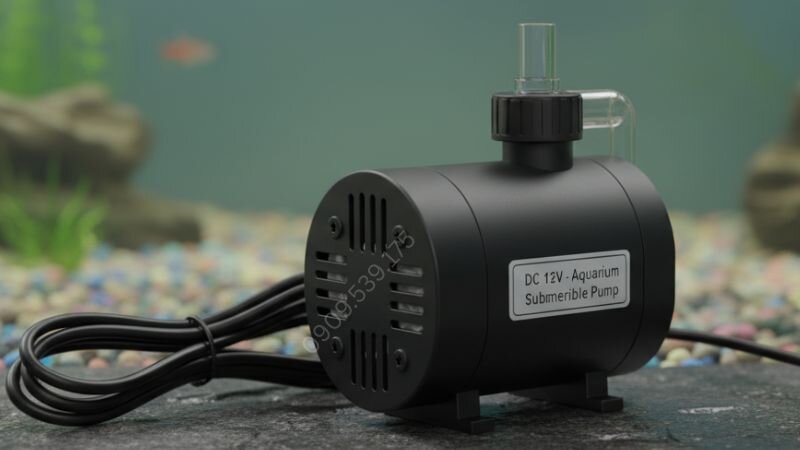 Máy bơm chìm hồ cá 12V là một loại máy bơm nước mini được thiết kế để hoạt động dưới mặt nước, sử dụng nguồn điện một chiều 12 volt.