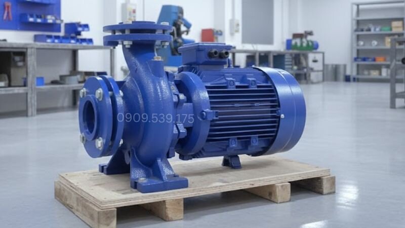 Máy bơm nước trục ngang được đánh giá cao nhờ thiết kế dễ lắp đặt và khả năng tạo lưu lượng nước lớn.