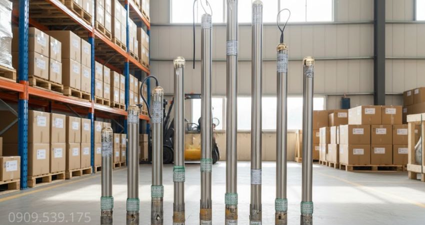 Máy bơm nước hút sâu giải pháp khai thác nước giếng khoan ổn định bền