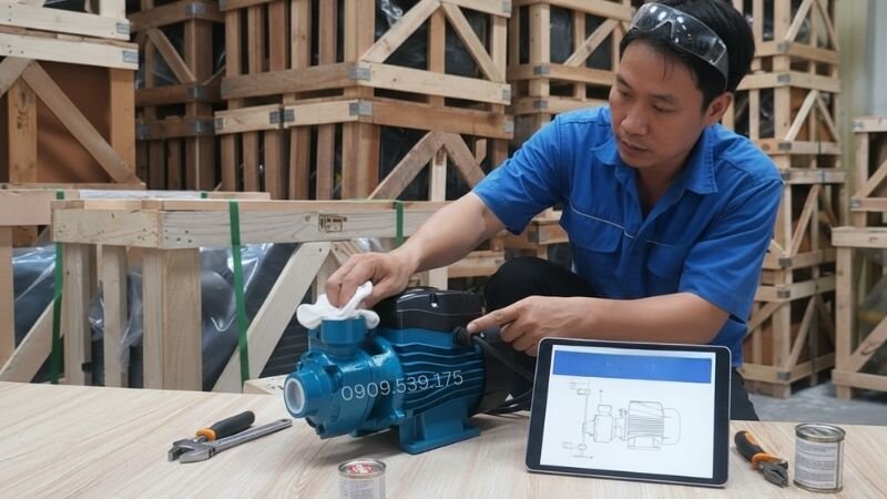 Bảo trì giúp máy bơm nước đẩy xa 200m hoạt động bền bỉ