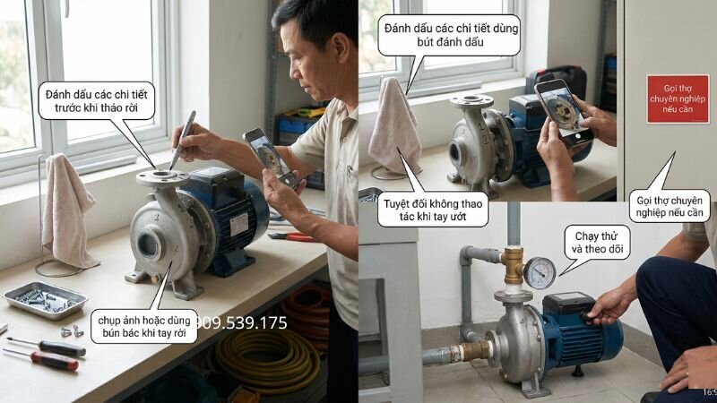 Những lưu ý quan trọng để đảm bảo an toàn khi bảo dưỡng.