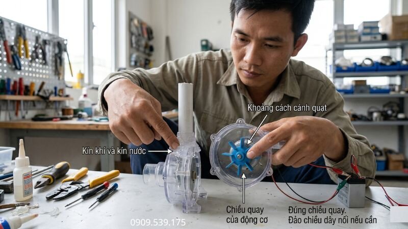 Lưu ý để làm máy bơm nước